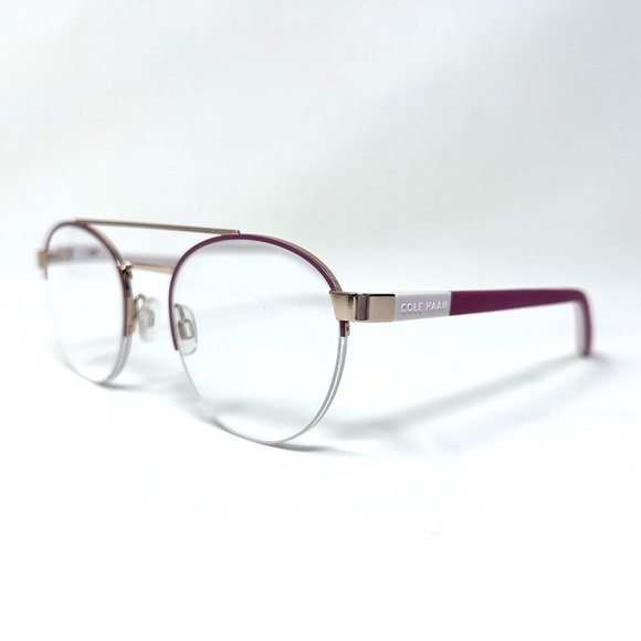 Cole Haan CH5038 601 Rose Frames 49 [] 20 135 Round - Picture 1 of 10